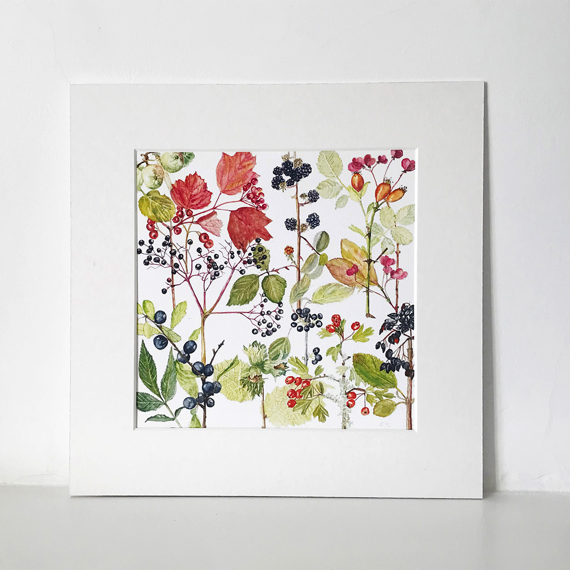 Autumn Hedgerow Print 2