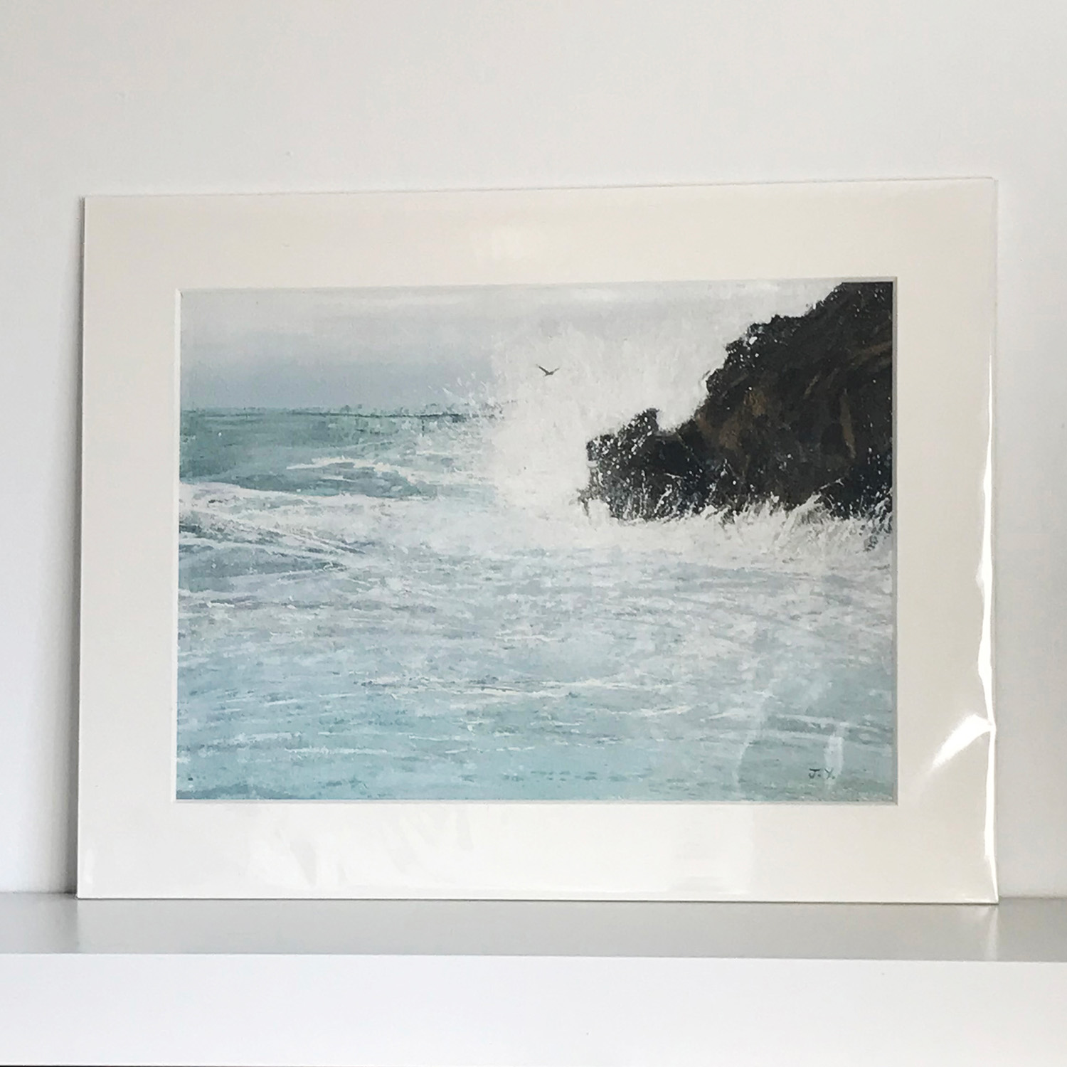 Bird in Spray Print